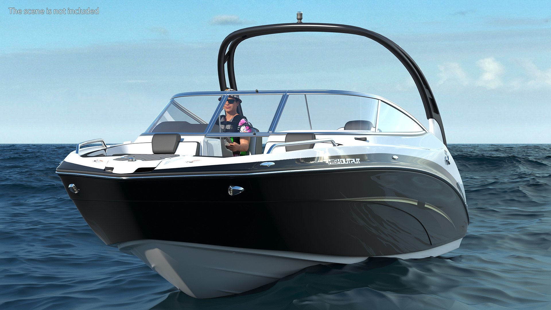 Luxury Sport Boat Generic With Driver 3D Model - TurboSquid 1818210