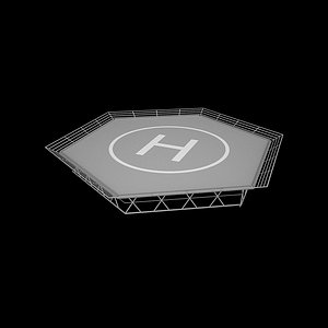 3d helipad model