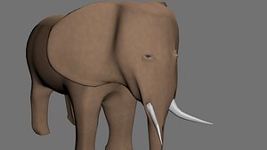 3ds max elephant