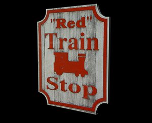 train sign
