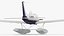 Single Engine Seaplane Piper PA-28 Cherokee 3D model