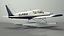 Single Engine Seaplane Piper PA-28 Cherokee 3D model