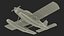 Single Engine Seaplane Piper PA-28 Cherokee 3D model