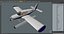 Single Engine Seaplane Piper PA-28 Cherokee 3D model