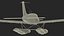 Single Engine Seaplane Piper PA-28 Cherokee 3D model