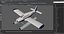 Single Engine Seaplane Piper PA-28 Cherokee 3D model