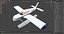 Single Engine Seaplane Piper PA-28 Cherokee 3D model