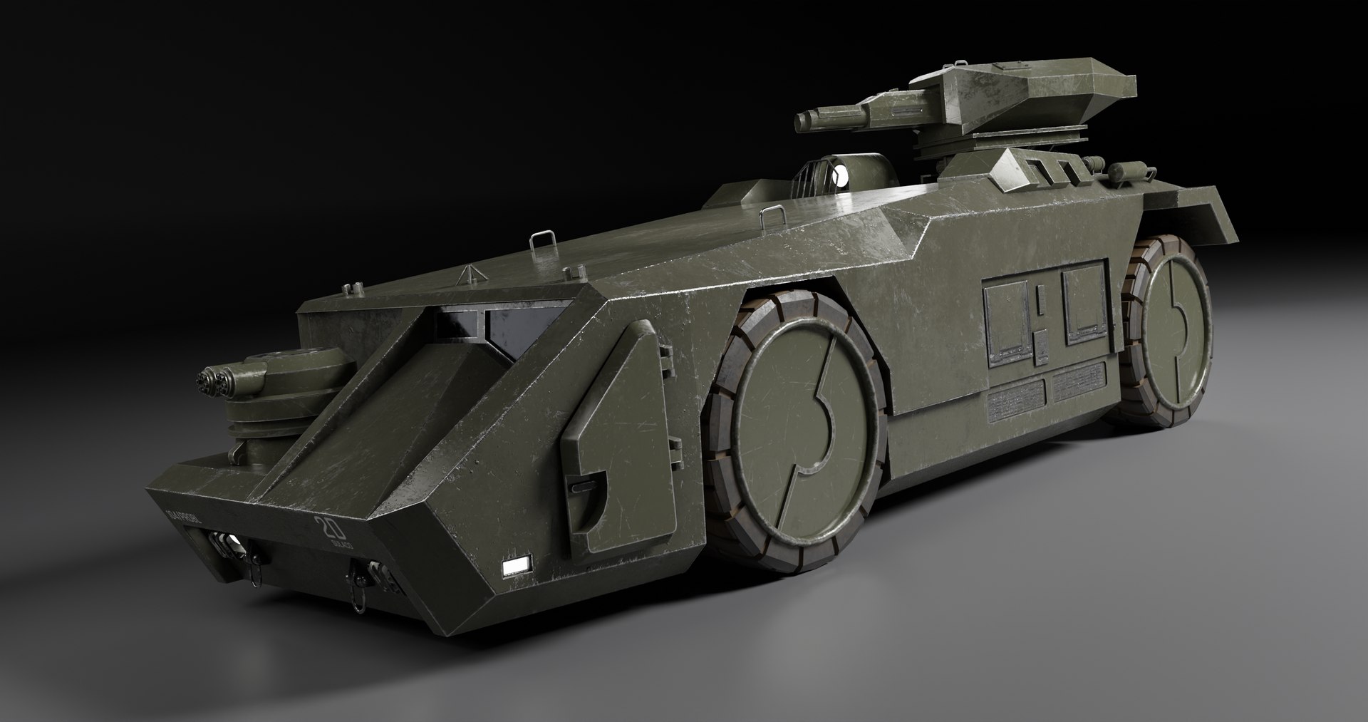 3D M577 Armored Personnel Carrier Model TurboSquid 1933804