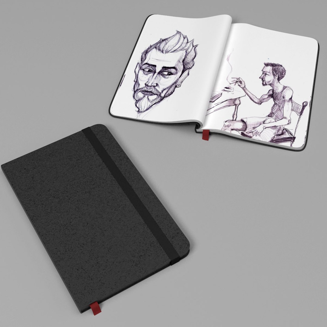 3ds max notebooks drawings