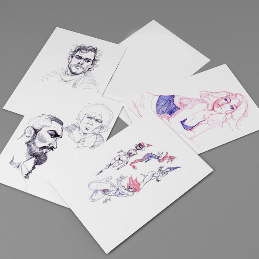 3ds max notebooks drawings