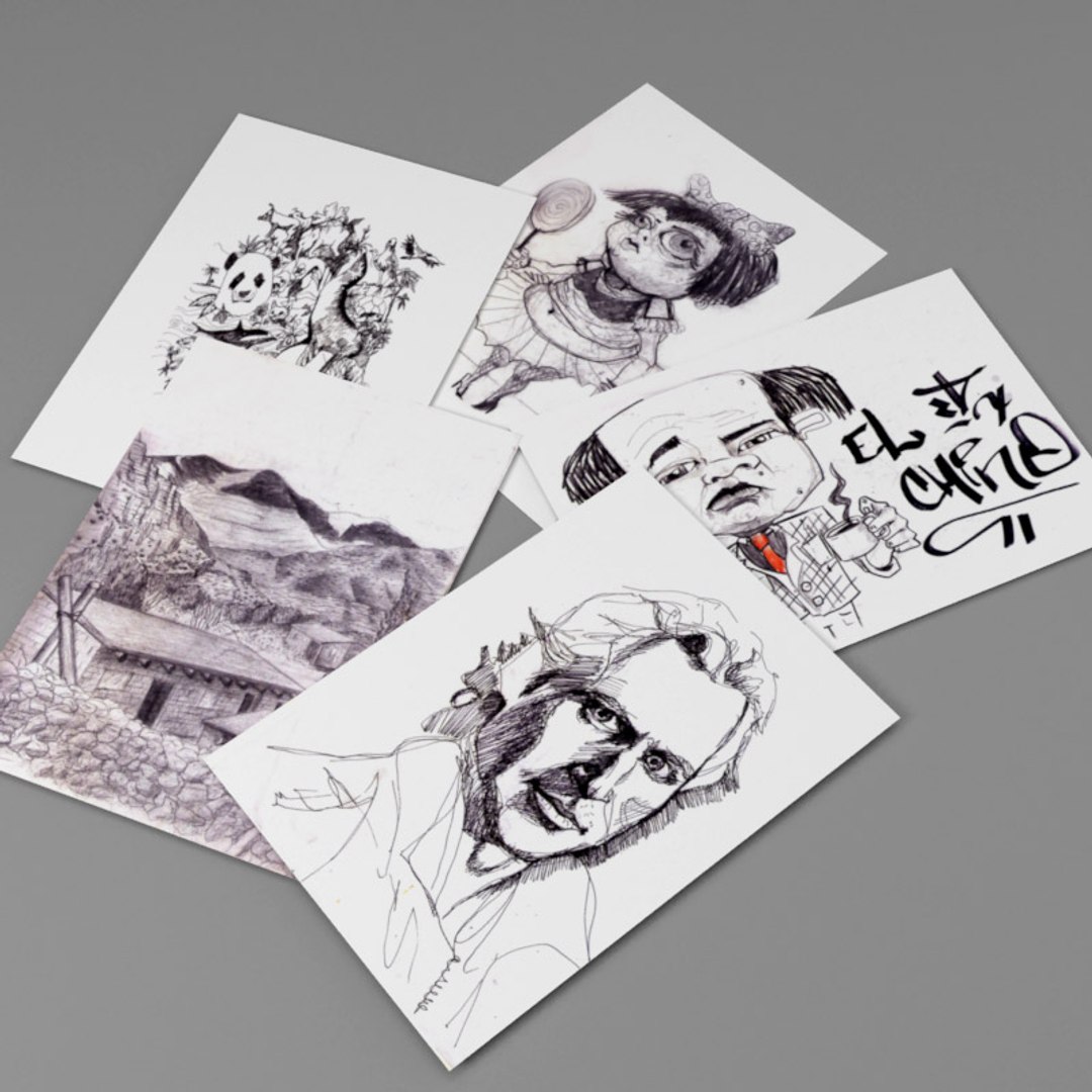 3ds max notebooks drawings