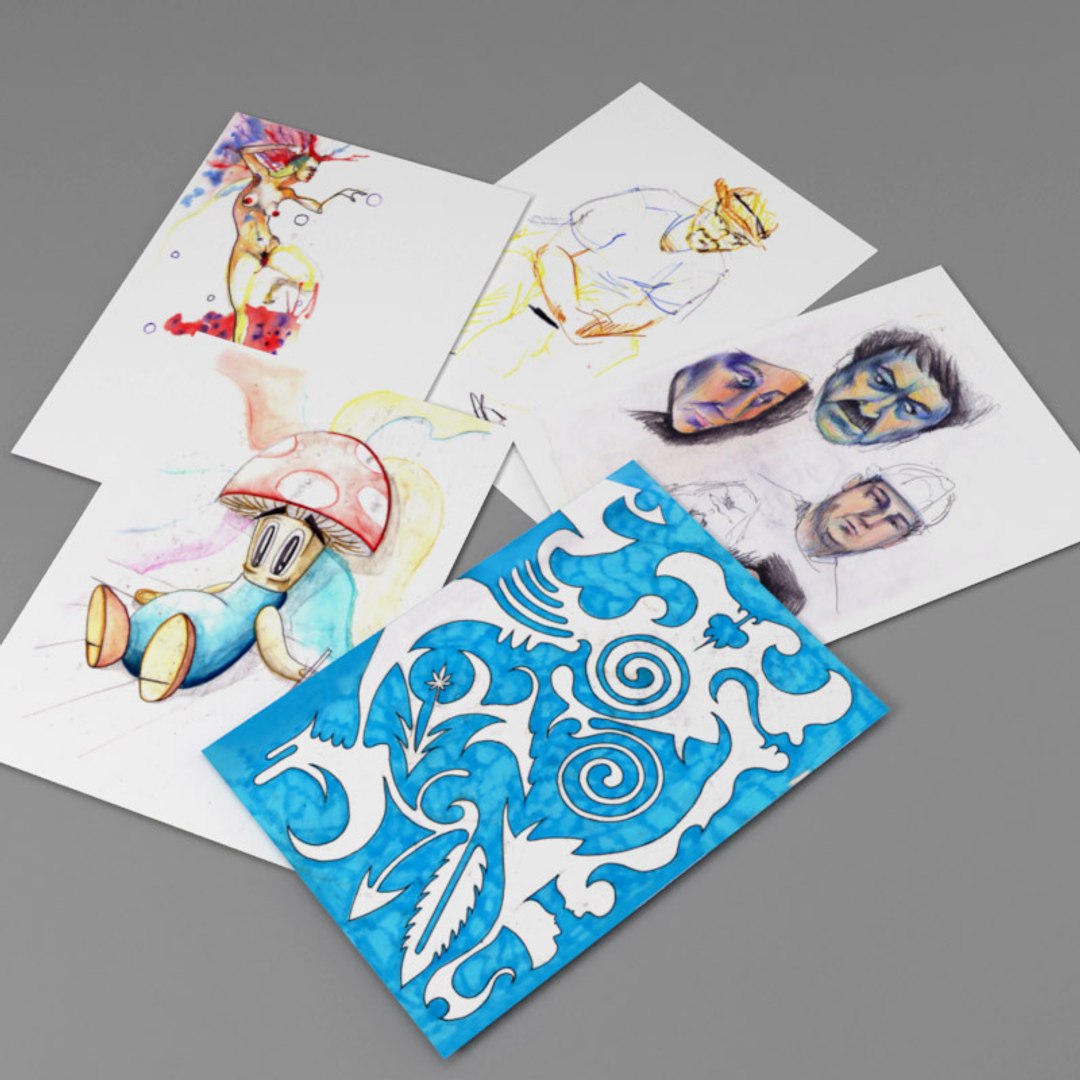 3ds max notebooks drawings