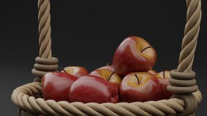 3D Realistic Red Apples