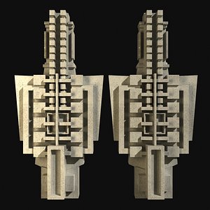 decorative element architectural hollyhock 3d 3ds