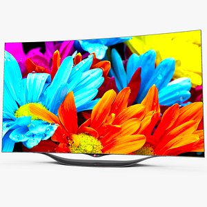 lg oled smart tv 3d model