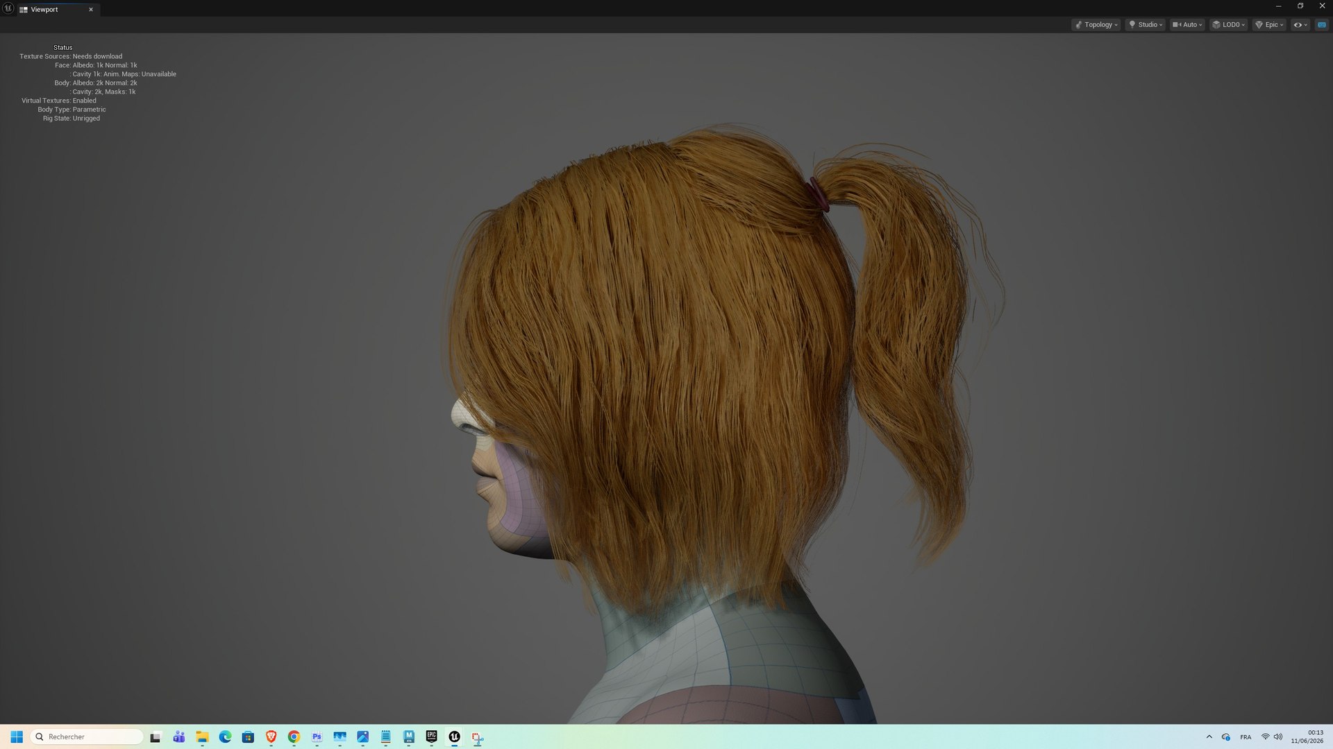 Messy Ponytail Hair Cards MetaHuman Compatible 3D model https://p.turbosquid.com/ts-thumb/VJ/Xc9gDo/Ko/u2/jpg/1782727734/1920x1080/fit_q87/5ffcf5f9d8f55c27d674011c15befff0b6077b03/u2.jpg
