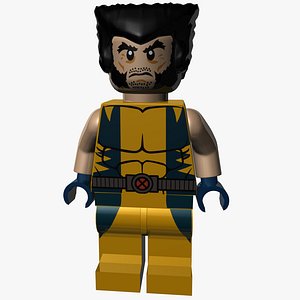 3d model lego wolverine
