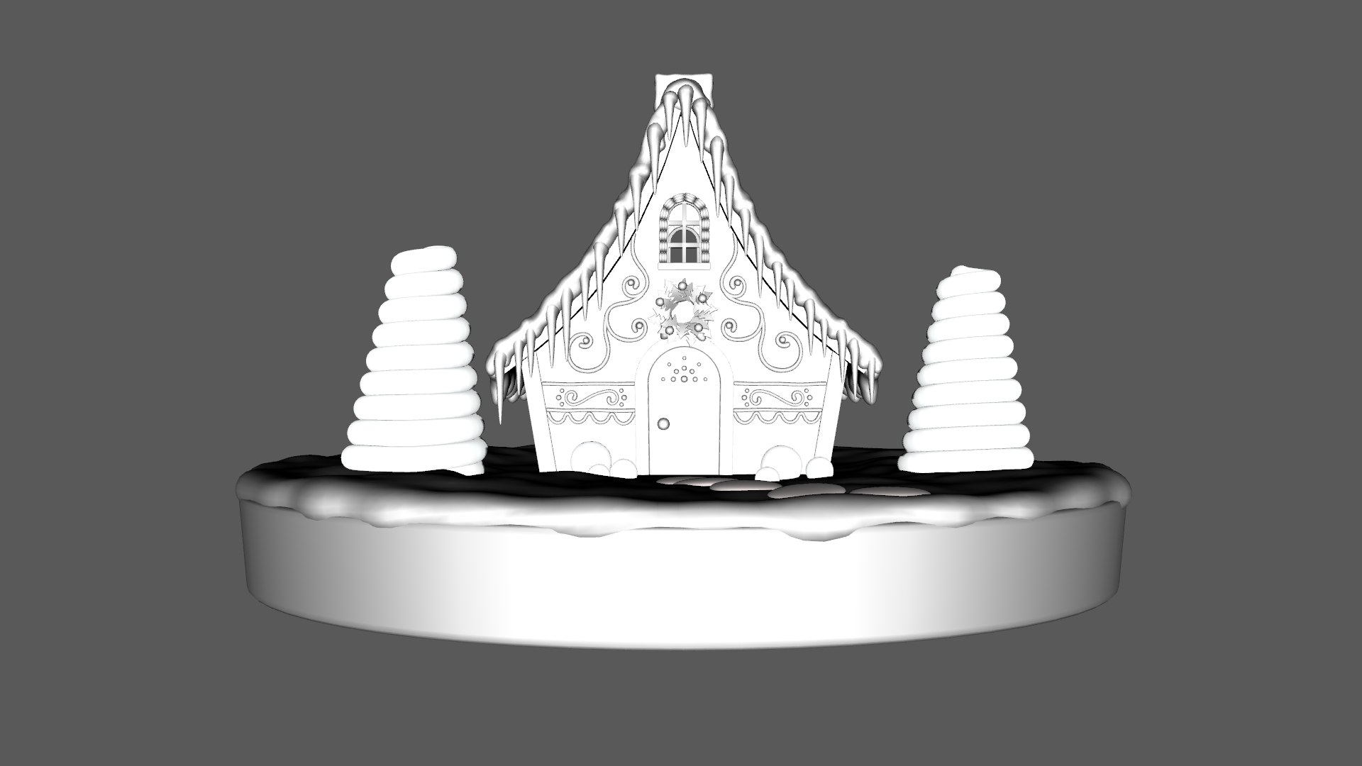 3D Gingerbread House Low-poly 3D Model - TurboSquid 2332194