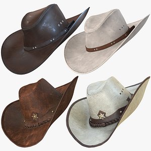 Cowboy Hat Collection, PBR Textures