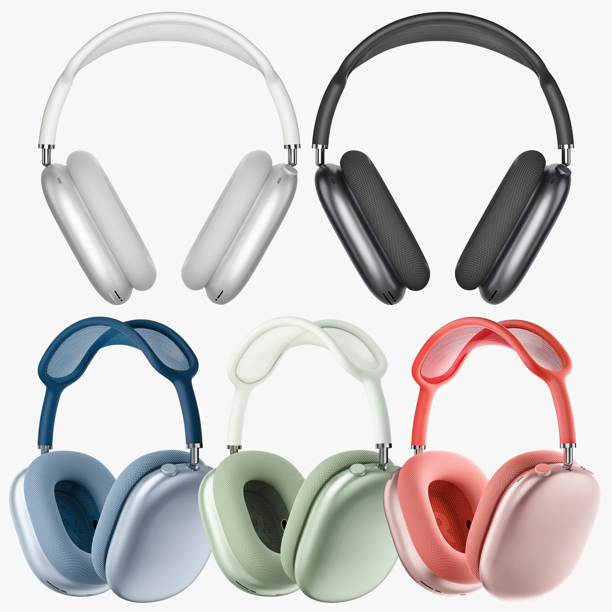 Apple airpods colors 3D - TurboSquid 1673918