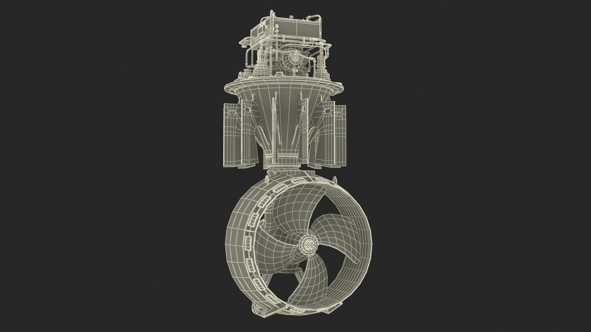 3D Ship Rudder Propeller - TurboSquid 2218479