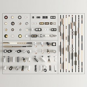 lights downlight Pendant LED Collection 3D model