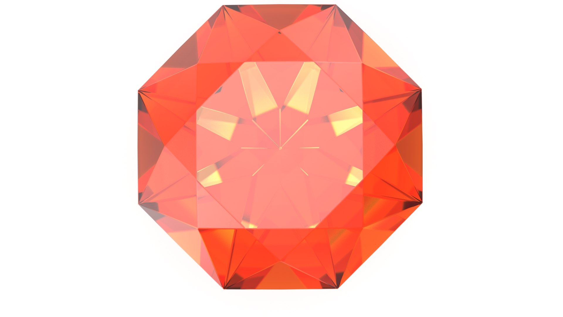 3D Single Cut Imperial Topaz model - TurboSquid 1837751