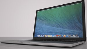3d model of 13 inch laptop pro