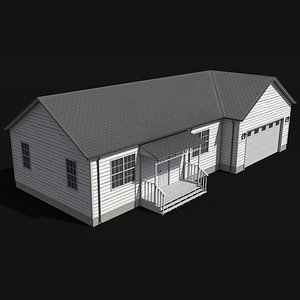 Residential House 7 PBR Low Poly