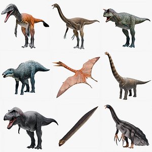 3D model Dinosaur Collection
