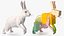 White Hare  Animated Rigged