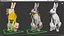 White Hare  Animated Rigged