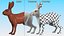 White Hare  Animated Rigged