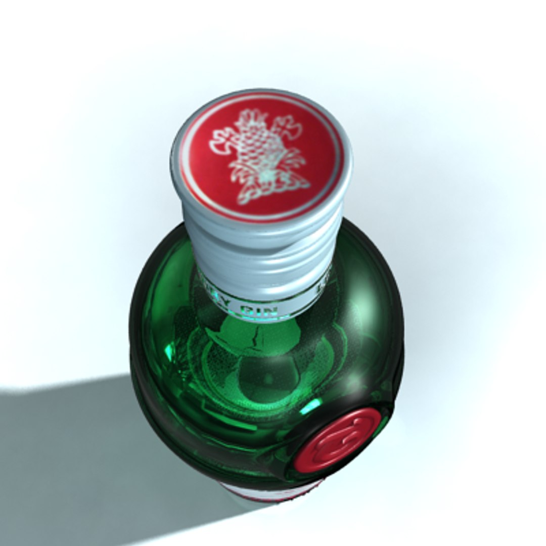 Realistic Tanqueray Bottle Dxf