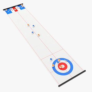 Curling and Shuffle Board Table Game