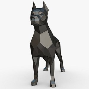 3D Boxer dog model