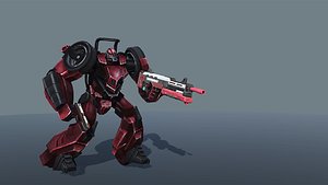 Skate Robot Animations 3D model