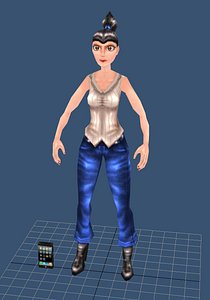 Girl in jeans