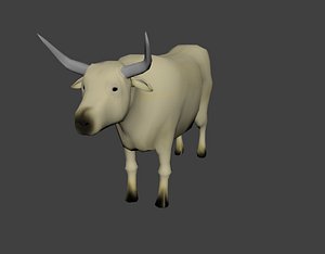 cow blender 3d model