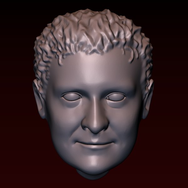 Male head 24 3D model