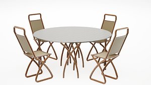3D Dining table model 1d24 model