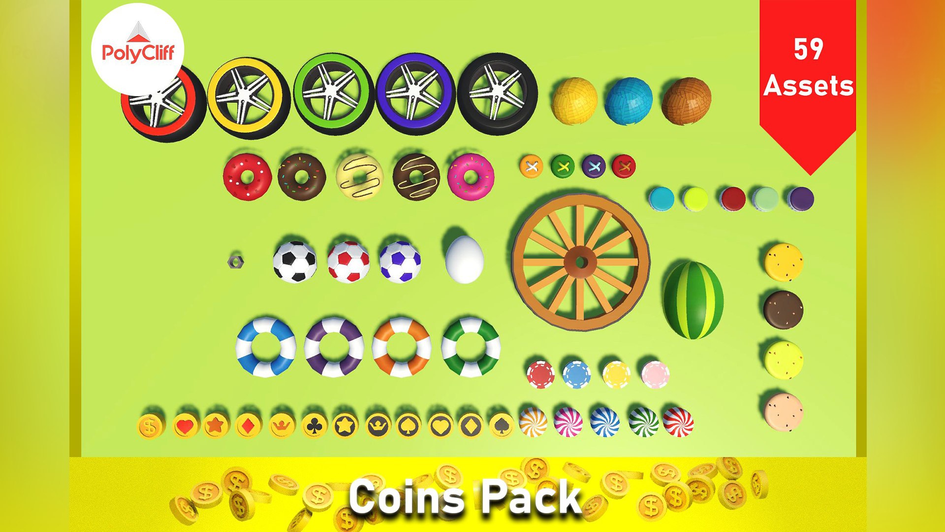 3D Model Coins Pack - TurboSquid 2333733