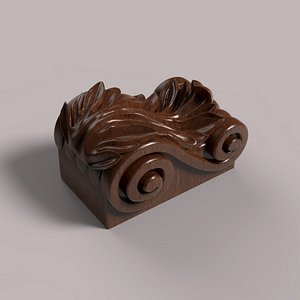 carved corbel cnc 3D