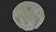 Round Soil Ground Cross Section with Green Grass Fur