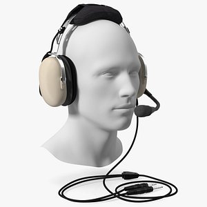 Pilot Headset with Mannequin Head