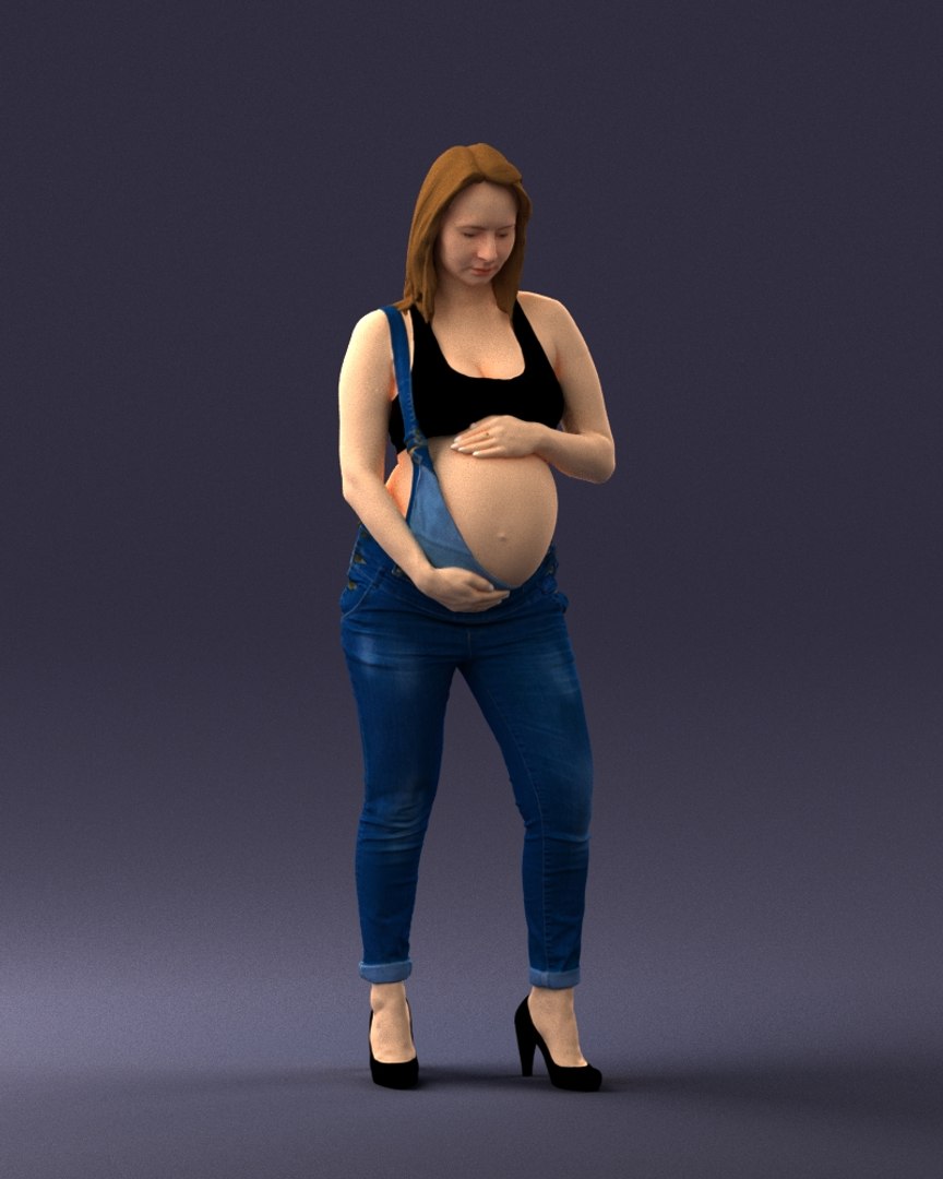 3D Pregnant Woman - TurboSquid 1512227