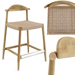 3D model nina bar stool seat