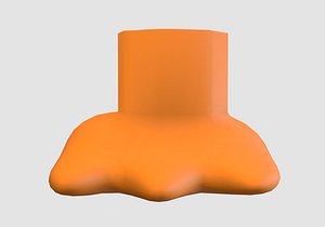 3D animal cartoon foot model