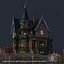 Run-Down Victorian Terracotta Mansion with PBR Materials Updated Version 3D model