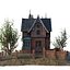 Run-Down Victorian Terracotta Mansion with PBR Materials Updated Version 3D model
